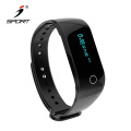 Bluetooth Herzfrequenzmesser Armband Schrittzähler mit Anruf SMS Skype Wechat Reading